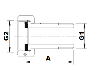 Полусгон Valtec VTr.611.N.0005 3/4″ Ду20 Py16 наружная резьба/накидная гайка, для подключения водосчетчиков, корпус-латунь