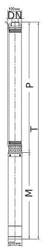 Насосы скважинные WATERSTRY STS Ду32 погружные, мощность - 0.37-1.3кВт, напор - 64-144м, производительность - 3.3-4.8м3/час, 220-240B, рабочее колесо - пластик