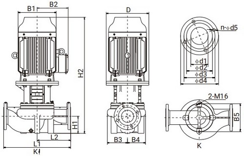 Насос циркуляционный Wellmix TG 32-21/2 BQQE поверхностный, корпус - чугун EN-JL 1030, мощность - 1.5кВт, напор - 21м, производительность - 208л/мин, 220В