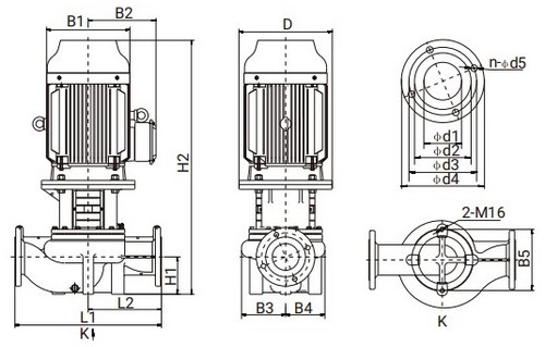 Насос циркуляционный Wellmix TG 40-30/2T BQQE поверхностный, корпус - чугун EN-JL 1030, мощность - 4кВт, напор - 30м, производительность - 417л/мин, 380В