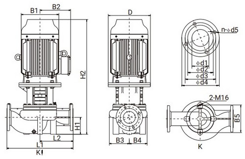 Насос циркуляционный Wellmix TG 65-22/2T BQQE поверхностный, корпус - чугун EN-JL 1030, мощность - 4кВт, напор - 22м, производительность - 667л/мин, 380В