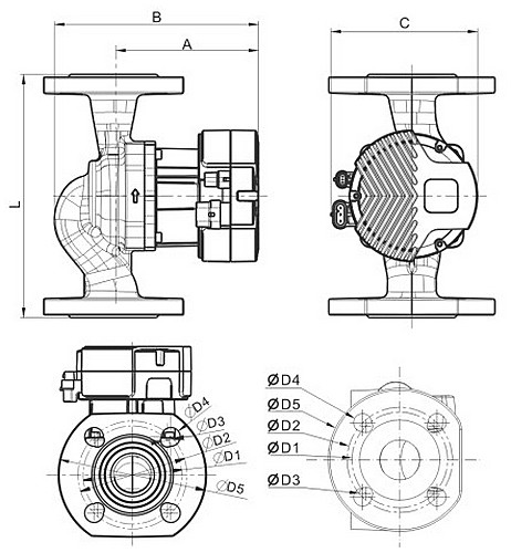 Насосы циркуляционные Wellmix WRE-F поверхностные, корпус - чугун, мощность - 0.22-1.3кВт, напор - 10-15м, производительность - 192-883л/мин, 220В
