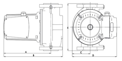 Насос циркуляционный Wester WCP 40-13F3/220 Ду40 Ру10, вертикальный, трехскоростной, с мокрым ротором, максимальный напор - 13м, присоединение - фланец, 220В, 50Гц, корпус - чугун