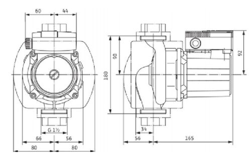 Насос циркуляционный Wilo TOP-S25/7 DM Ду25 Ру10 трехфазный, с мокрым ротором, напор - 7 м, 50 Гц, 400B, материал - чугун