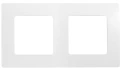 Изображение товара Рамка Legrand Etika 2 поста 86х157х10.15 мм, материал корпуса - пластик, монтаж - универсальный, цвет - белый
