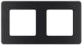 Изображение товара Рамка Legrand INSPIRIA 2 поста 84х155х10 мм, материал корпуса - пластик, монтаж - универсальный, цвет - антрацит 673943
