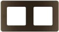 Изображение товара Рамка Legrand INSPIRIA 2 поста 84х155х10 мм, материал корпуса - пластик, монтаж - универсальный, цвет - бронза