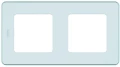 Изображение товара Рамка Legrand INSPIRIA 2 поста 84х155х10 мм, материал корпуса - пластик, монтаж - универсальный, цвет - мятный 673945