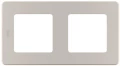 Изображение товара Рамка Legrand INSPIRIA 2 поста 84х155х10 мм, материал корпуса - пластик, монтаж - универсальный, цвет - шампань