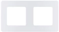 Изображение товара Рамка Legrand INSPIRIA 2 поста 84х155х10 мм, материал корпуса - пластик, монтаж - универсальный, цвет - жемчуг 673946