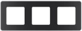 Изображение товара Рамка Legrand INSPIRIA 3 поста 84х226х10 мм, материал корпуса - пластик, монтаж - универсальный, цвет - антрацит