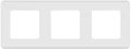 Изображение товара Рамка Legrand INSPIRIA 3 поста 84х226х10 мм, материал корпуса - пластик, монтаж - универсальный, цвет - белый 673950