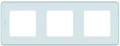 Изображение товара Рамка Legrand INSPIRIA 3 поста 84х226х10 мм, материал корпуса - пластик, монтаж - универсальный, цвет - мятный 673955