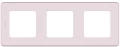 Изображение товара Рамка Legrand INSPIRIA 3 поста 84х226х10 мм, материал корпуса - пластик, монтаж - универсальный, цвет - розовый