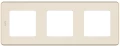 Изображение товара Рамка Legrand INSPIRIA 3 поста 84х226х10 мм, материал корпуса - пластик, монтаж - универсальный, цвет - слоновая кость 673951