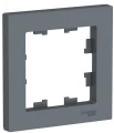 Изображение товара Рамка Schneider Electric AtlasDesign 1 пост 83х83х12 мм, материал корпуса - пластик, монтаж - универсальный, цвет - грифель ATN000701