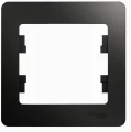 Изображение товара Рамка Schneider Electric Glossa 1 пост 83х82х12 мм, материал корпуса - пластик, монтаж - универсальный, цвет - антрацит GSL000701
