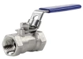 Изображение товара Кран шаровой DN.ru BV3232P-SP-T-H Ду10 Ру63 стандартнопроходной двухходовой, нержавеющая сталь SS316, внутренняя резьба, уплотнение - PTFE, ручка-рычаг