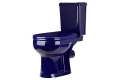 Изображение товара Унитаз-компакт Оскольская Керамика Ирида Стандарт синий (арматура, гофра и сиденье, горизонтальный выпуск)