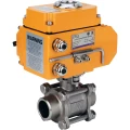 Изображение товара Кран шаровой DN.ru BV3232P(3pc)-FP-W-ISO-H WDVF Ду20 Ру63 полнопроходной, трехсоставной, корпус - нержавеющая сталь 316, уплотнение - PTFE, под приварку, с 1/4-оборотным электроприводом DN.ru QT-N-003EM-O1-220VAC-У1