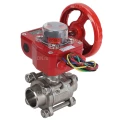 Изображение товара Кран шаровой DN.ru BV3232P(3pc)-FP-W-ISO-H Ду50 Ру40 полнопроходной двухходовой, нержавеющая сталь SS316, под приварку, уплотнение - PTFE, с ISO фланцем и редуктором DN.ru HGBF RQN1-180Z с индикатором положения и датчиком обратной связи