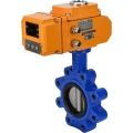 Изображение товара Затвор дисковый поворотный DN.ru WBV1631N-2W-Fb-H Ду125 Ру16 LUG корпус - чугун QT450, диск - нержавеющая сталь 304, уплотнение - NBR, межфланцевый, с электроприводом DN.ru QT-N-015EM-B1-220VAC-У1 HARK