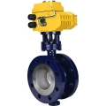 Изображение товара Затвор дисковый поворотный с тройным эксцентриситетом DN.ru WBV3EX-3432M-1W-F-ISO Ду50 Ру25 фланцевый, корпус - углеродистая сталь WCB, диск - нержавеющая сталь 316, METAL, с четвертьоборотным электроприводом DN.ru QT-N-008EM-O1-380VAC-У1 380В