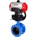 Изображение товара Затвор дисковый поворотный DN.ru WBV1313E-2W-F-H Ду50 Ру16 фланцевый, корпус - чугун GGG40, диск - чугун GGG40, EPDM, с пневмоприводом DN.ru PA-DA-105, пневмораспределителем DN.ru 4M310-08 DC24V и ручным дублером DN.ru MON1-250-T26-ISO