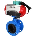 Изображение товара Затвор дисковый поворотный DN.ru WBV1313E-2W-F-H Ду100 Ру16 фланцевый, корпус - чугун GGG40, диск - чугун GGG40, уплотнение - EPDM, с пневмоприводом PA-DA-105, пневмораспределителем 4М310-08 24В NAMUR и магнитным переключателем ALS200D