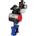 Изображение товара Затвор дисковый поворотный DN.ru WBV1616N-2W-Fb-H Ду150 Ру16 LUG корпус - чугун QT450, диск - чугун QT450, уплотнение - NBR, с пневмоприводом DN.ru PA-SA-160, пневмораспределителем 4М310-08 24В NAMUR, БКВ APL-210N и БПВ AFC2000
