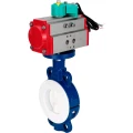 Изображение товара Затвор дисковый поворотный DN.ru WBV3434Pf-2W-Fb-R Ду150 Ру16 корпус - углеродистая сталь WCB, диск - углеродистая сталь WCB, футерованный PTFE, уплотнение - PTFE, с пневмоприводом PA-DA-105 и магнитным переключателем ALS200D