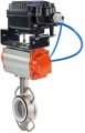 Изображение товара Затвор дисковый поворотный DN.ru WBV3131P-2W-Fb-H Ду80 Ру16 с пневмоприводом