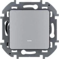 Изображение товара Выключатель одноклавишный Legrand INSPIRIA с подсветкой, IP20, алюминий