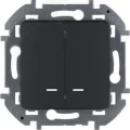 Изображение товара Выключатель двухклавишный Legrand INSPIRIA скрытой установки с подсветкой
