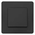 Изображение товара Выключатель одноклавишный Systeme Electric BLANCA скрытой установки с изолирующей пластиной, номинальный ток - 10 А, степень защиты IP20, цвет - антрацит