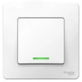 Изображение товара Выключатель одноклавишный Systeme Electric BLANCA скрытой установки с подсветкой 10 А белый