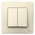 Изображение товара Выключатель двухклавишный Systeme Electric BLANCA скрытой установки IP20 220В 10А