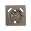 Изображение товара Лицевая панель розетки одноместной EKF Валенсия 2 USB-порта со шторками и заземлением, встраиваемая, корпус - поликарбонат, степень защиты IP20, цвет - кашемир