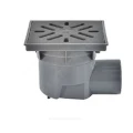 Изображение товара Трап горизонтальный с сухим затвором HL PERFEKT Дн110 226х226мм чугунная решетка нерегулируемый