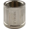 Изображение товара Муфта TIEMME 1550N 1/2″ Ду26 Pу30 внутреняя резьба корпус - латунь никелированная для стальных труб