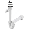 Изображение товара Сифон для кухонной мойки трубный Alca Plast A810-DN50 1 1/2х40 с отводом и решеткой