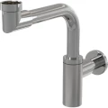 Изображение товара Сифон для умывальника Alca Plast DESIGN A403 1 1/4″x32 бутылочный, без выпуска, с прямой трубкой диаметром 32 мм, цвет - хром
