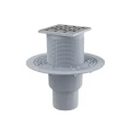 Изображение товара Трап регулируемый Alca Plast APV2 Дн50/75 105x105мм дизайн-решетка нержавеющая сталь, гидрозатвор, вертикальный выпуск