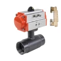 Изображение товара Кран шаровой ALSO КШ.М.П.Р.015.40-01 1/2″ Ду15 Ру40 полнопроходной, внутренняя резьба, корпус - сталь 20, уплотнение - PTFE, управление - пневмопривод DN.ru-PA-DA-052 с пневмораспределителем DN.ru-4V320-08 220 В