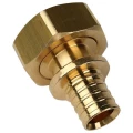 Изображение товара Муфта ALTSTREAM Дн20x3/4″ Ру10 переходная, аксиальная, с накидной гайкой (евроконус), ВР, материал корпуса - лутунь, для труб РЕ-Х и PE-RT
