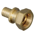 Изображение товара Муфта ALTSTREAM Дн25x3/4″ Ру10 переходная, аксиальная, с накидной гайкой, ВР, материал корпуса - лутунь, для труб РЕ-Х и PE-RT