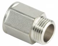 Изображение товара Удлинитель ALTSTREAM (TEBO) 1/2″ Ду15 Ру40 L=15 мм, корпус - никелированная латунь, присоединение - внутренняя-наружная резьба