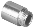 Изображение товара Удлинитель ALTSTREAM (TEBO) 1/2″ Ду15 Ру40 L=10 мм, корпус - хромированная латунь, присоединение - внутренняя-наружная резьба