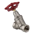 Изображение товара Клапан запорный Altstream 1″ Ду25 Ру40 внутренняя резьба, с наклонным штоком, корпус - никелированная латунь