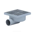 Изображение товара Горизонтальный канализационный трап с гидрозатвором АНИ Пласт TA51 50 мм нержавеющая решетка